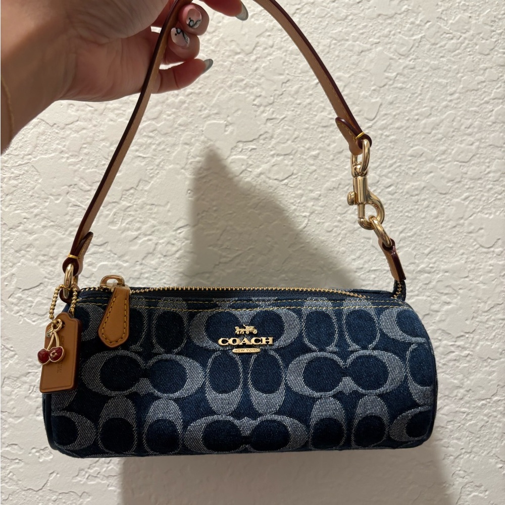 Coach denim barrel